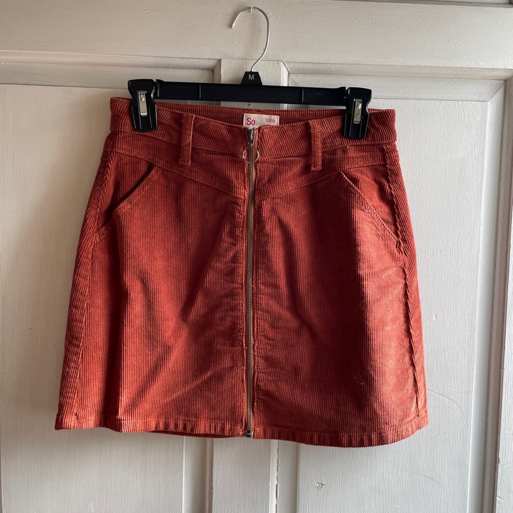 SO corduroy mini skirt
